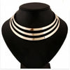 Gold Necklace Chain Luxury Choker Collar Necklace Style Fashion