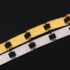 Platinum / 18 K Real Gold Plated 20CM Gold Chain Link Bracelet Jewelry Men