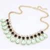 Imitated Gemstone Jewelry Drop Maxi Statement Necklaces Pendants