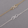 Bracelet 18K Gold Silver CZ Infinity Bracelets for Women